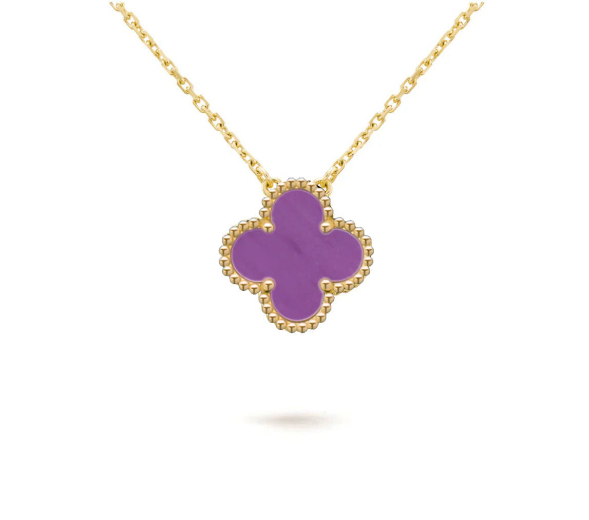 [LUXE]CLOVER 15MM SINGLE FLOWER NECKLACE COLLECTION