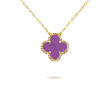 [LUXE]CLOVER 15MM SINGLE FLOWER NECKLACE COLLECTION