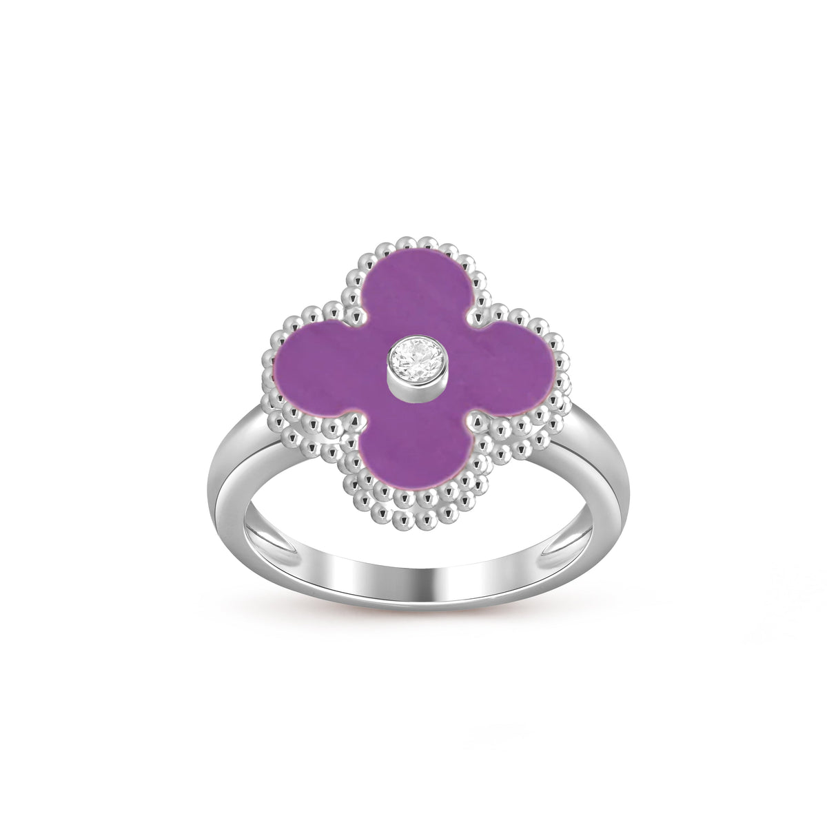 [LUXE]CLOVER SILVER DIOMND RING COLLECTION