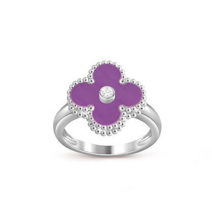[LUXE]CLOVER SILVER DIOMND RING COLLECTION