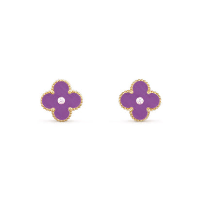 [LUXE]CLOVER  15MM DIAMOND EARRINGS COLLECTION