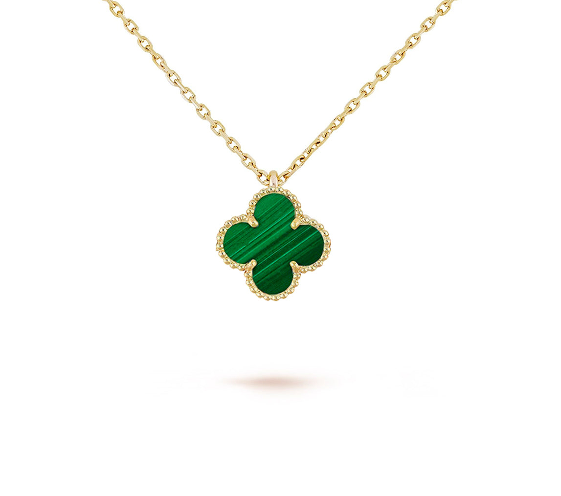 [LUXE]CLOVER MINI 9.5MM CARNELIANS NECKLACE COLLECTION