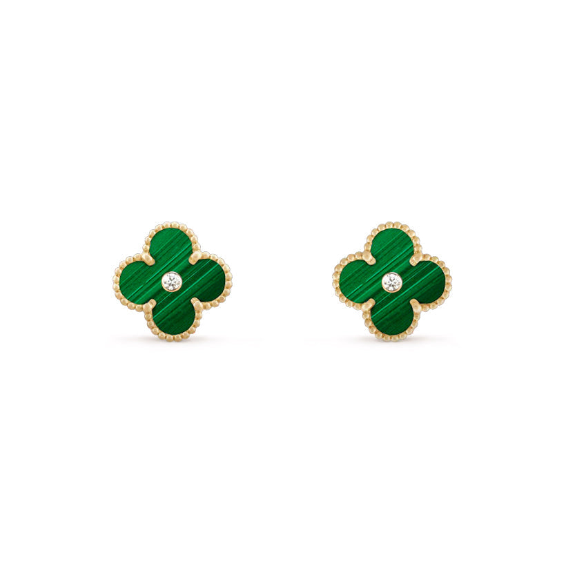 [LUXE]CLOVER  15MM DIAMOND EARRINGS COLLECTION