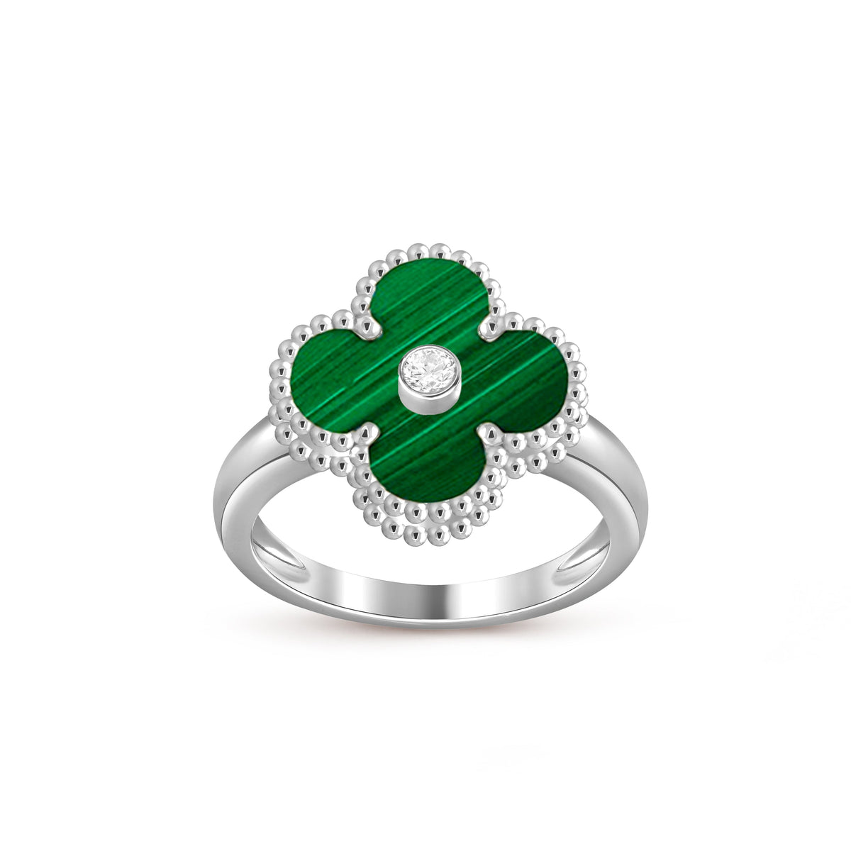 [LUXE]CLOVER SILVER DIOMND RING COLLECTION