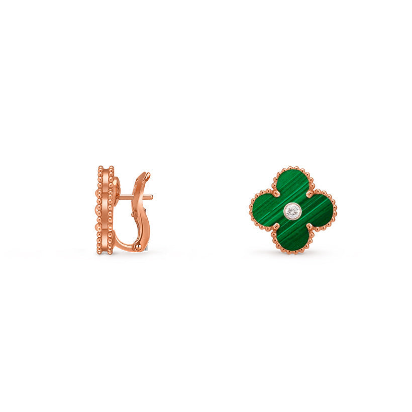 [LUXE]CLOVER 15MM MOP DIAMOND EARRINGS COLLECTION