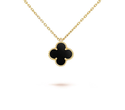 [LUXE]CLOVER MINI 9.5MM CARNELIANS NECKLACE COLLECTION