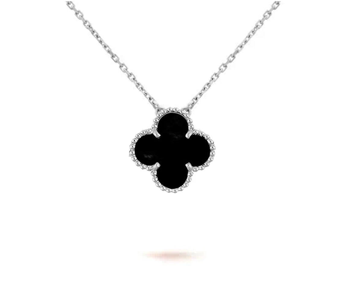 [LUXE]CLOVER 15MM NECKLACE SILVER COLLECTION