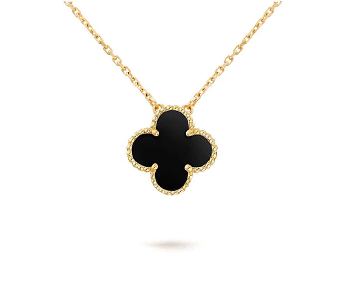 [LUXE]CLOVER 15MM SINGLE FLOWER NECKLACE COLLECTION
