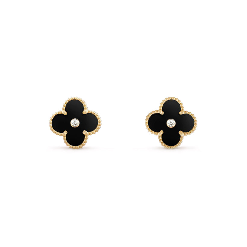 [LUXE]CLOVER  15MM DIAMOND EARRINGS COLLECTION