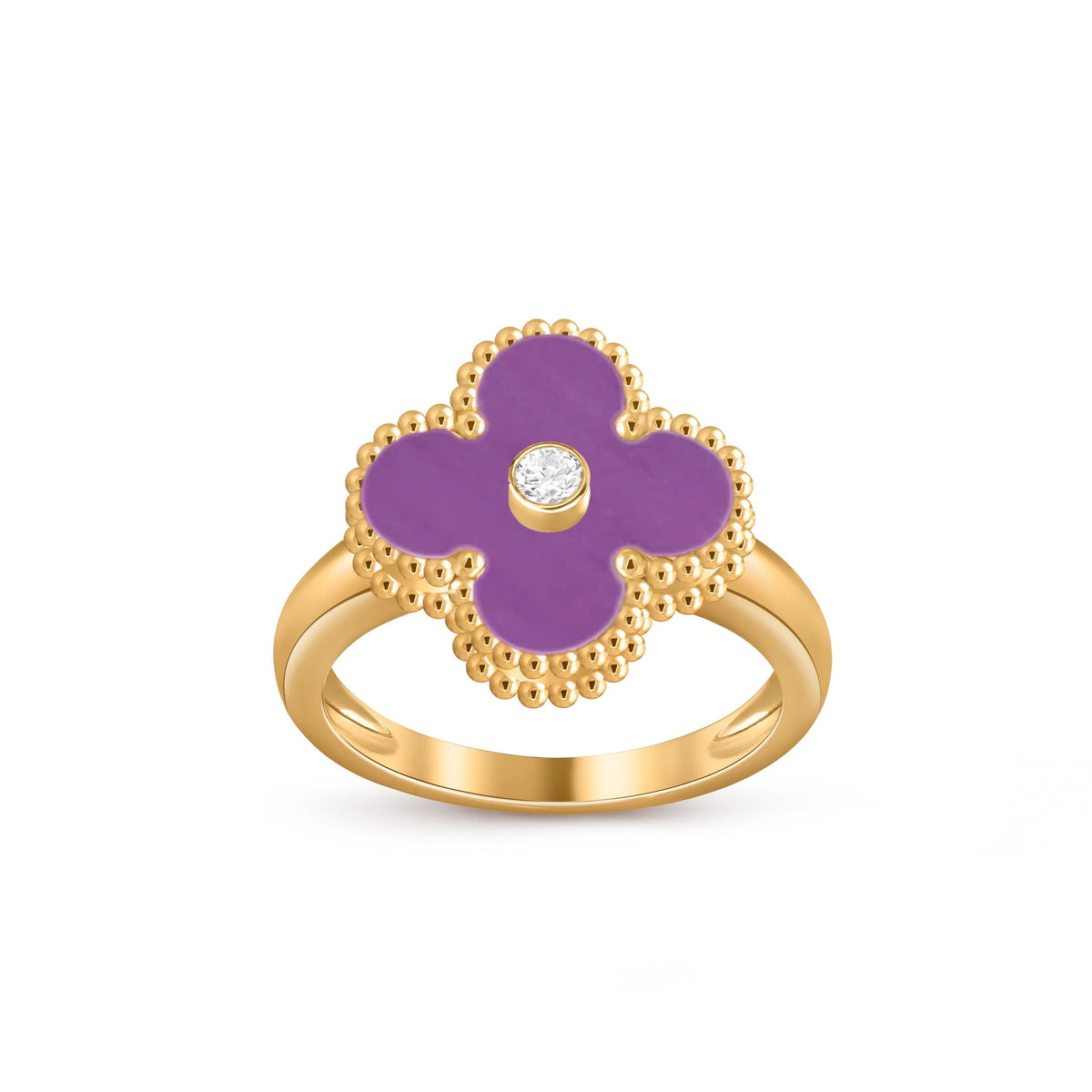 [LUXE]CLOVER DIAMOND RING GOLD COLLECTION