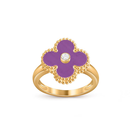 [LUXE]CLOVER DIAMOND RING GOLD COLLECTION