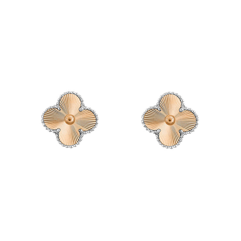 [LUXE]CLOVER SILVER 15MM EARRINGS COLLECTION