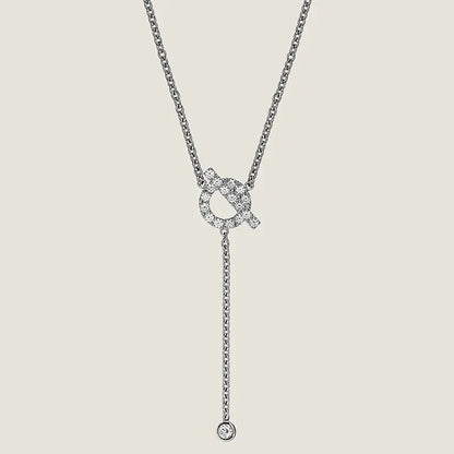 [RAFFINE]FINESSE SILVER DIAMOND NECKLACE