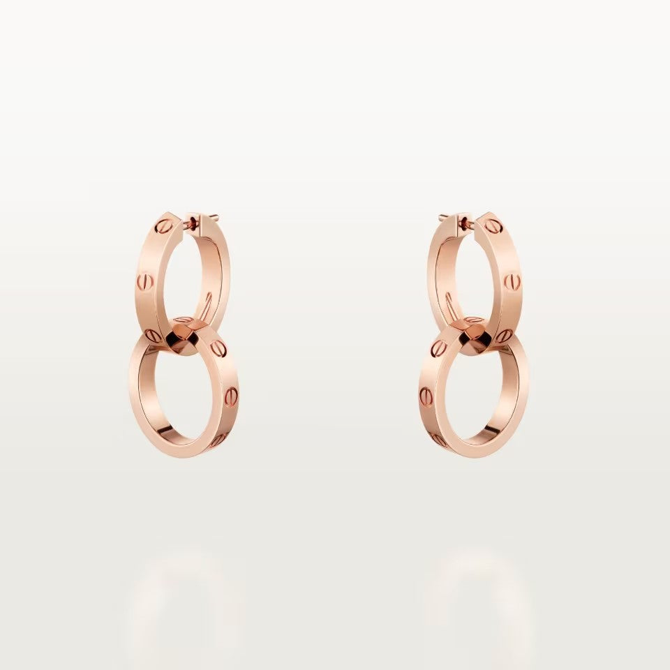[Raffine]LOVE 3.3MM DANGLE EARRINGS