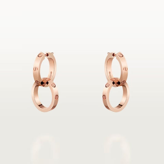 [Raffine]LOVE 3.3MM DANGLE EARRINGS