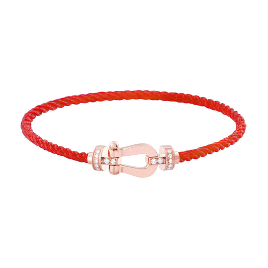 [Raffine]FORCE 10 HALBDIAMANT ROSA GOLD ROT CORDERI GROSSES UND MITTLERES MODELL
