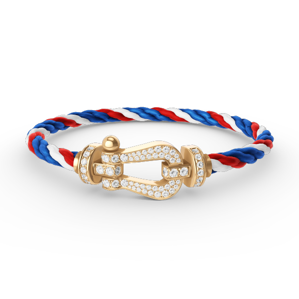 [RAFFINE]FORCE LARGE HORSESHOE FULL DIAMOND BRACELET GOLD