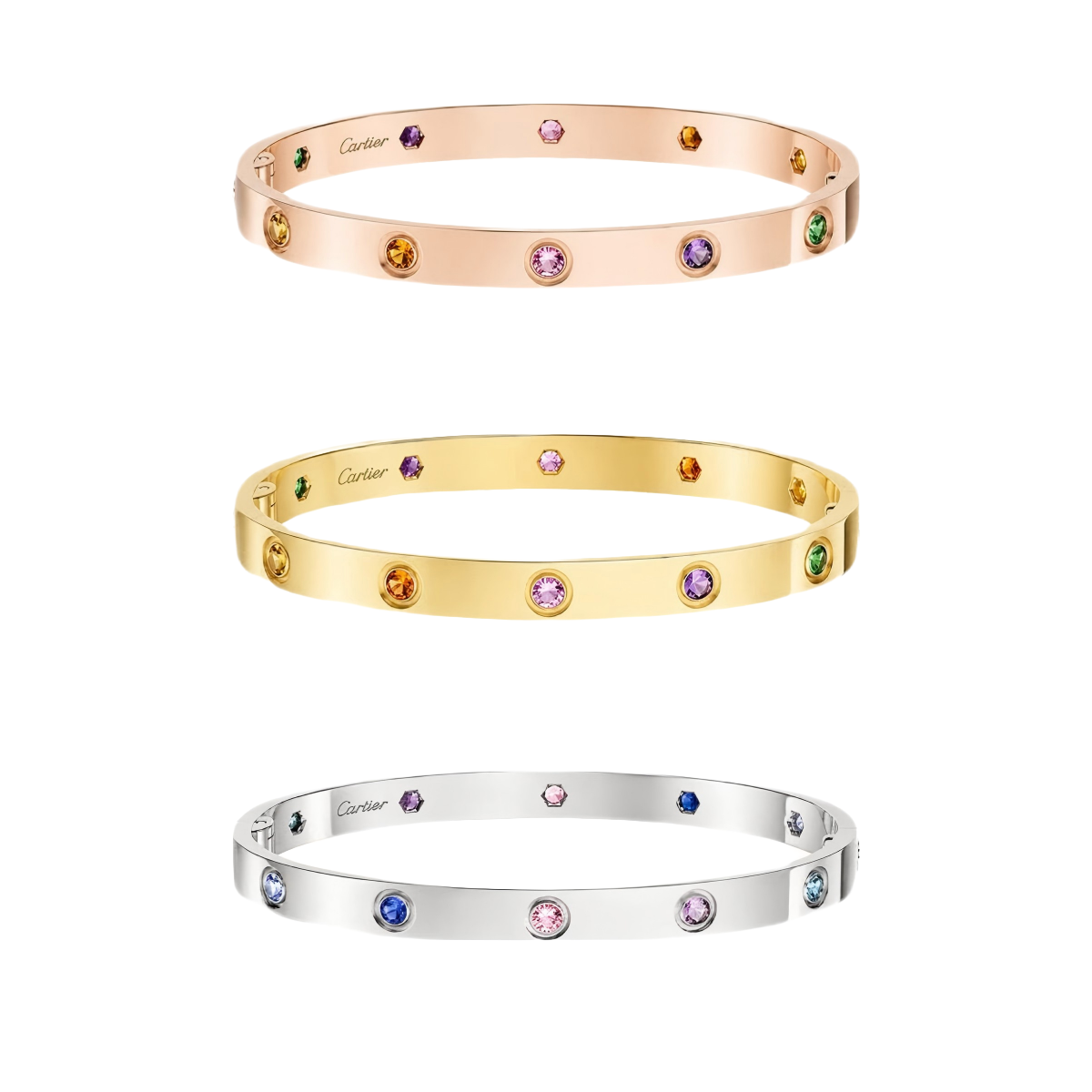 [RAFFINE]2026 RAINBOW LOVE BRACELET 6.1MM  10 DIAMONDS