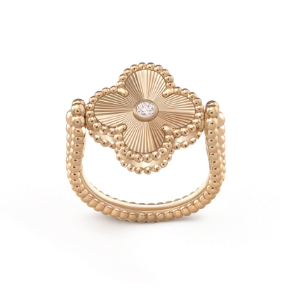 [LUXE]CLOVER RIVERSIBLE RING GOLD COLLECTION