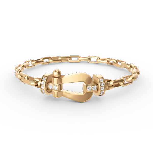 [RAFFINE]FORCE LARGE HORSESHOE CLASP  METAL BRACELET
