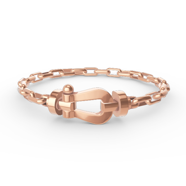 [RAFFINE]FORCE LARGE HORSESHOE CLASP  METAL BRACELET