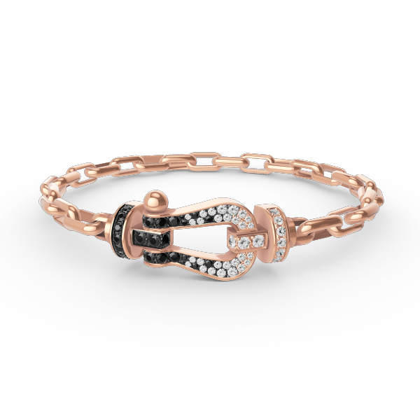 [RAFFINE]FORCE LARGE HORSESHOE CLASP  METAL BRACELET