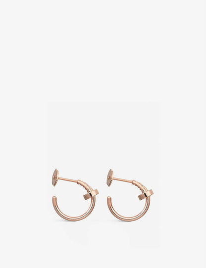 [RAFFINE] PENDIENTES JUSTE ORO ROSA