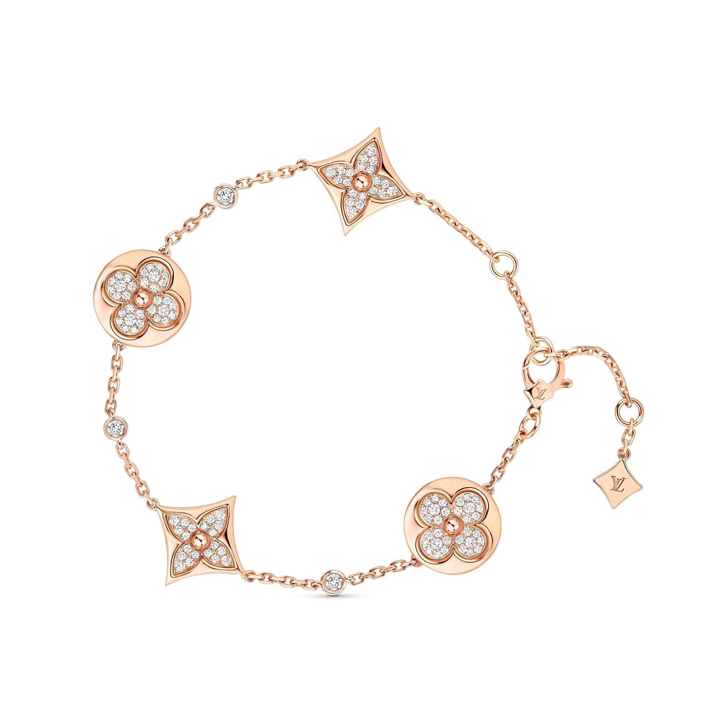 [Raffine]Stern und Sonne 4 Motive Gold Diamanten Armband