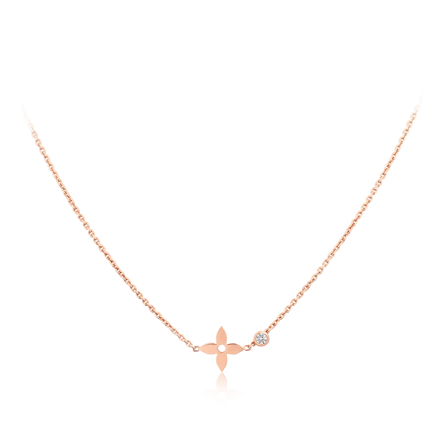 [RAFFINE]BLOSSOM PENDANT PINK GOLD AND DIAMOND
