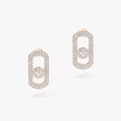 [RAFFINE]So Move Pave_-Set Diamond Earrings in Silver