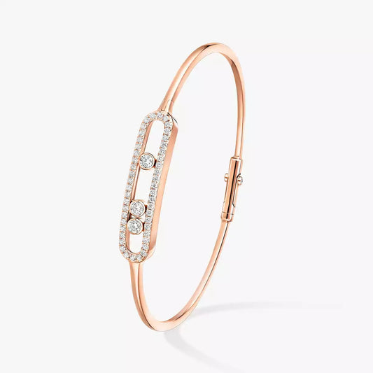 [RAFFINE]Move Pav¨¦ Diamond Bangle Bracelet M