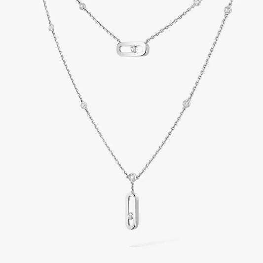 [RAFFINE] Move Uno Diamond Necklace