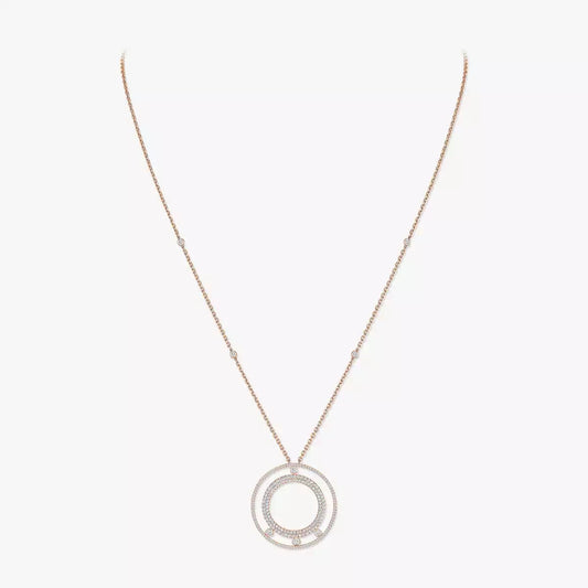 [RAFFINE]Move Romane Long Pave_-Set Diamond Necklace