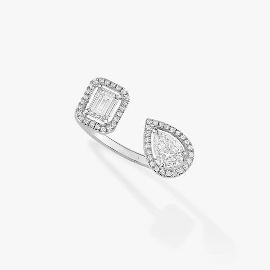 [RAFFINE]MY TWIN TOI & MOI SILVER DIAMOND RING