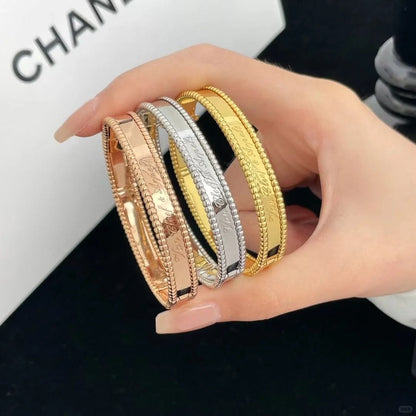 [LUXE]CLOVER PERLEE BRACELET SIGNATURE ENGRAVING SERIES