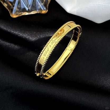 [LUXE]CLOVER PERLEE BRACELET SIGNATURE ENGRAVING SERIES