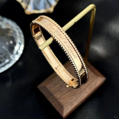 [LUXE]CLOVER PERLEE BRACELET SIGNATURE ENGRAVING SERIES