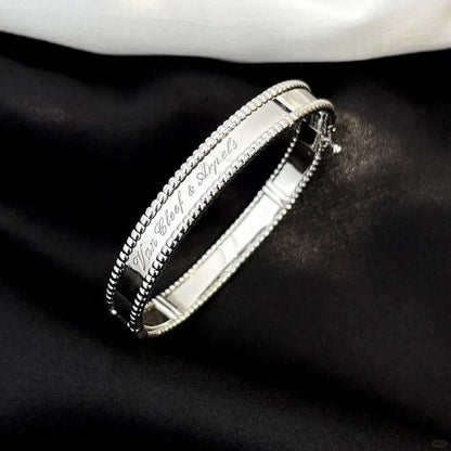 [LUXE]CLOVER PERLEE BRACELET SIGNATURE ENGRAVING SERIES