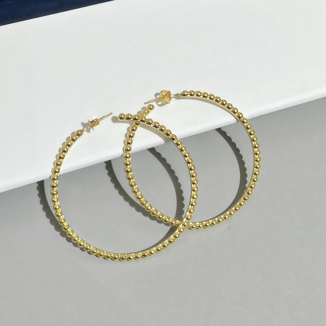 [RAFFINE] SMOOTH BEAD STUD EARRINGS