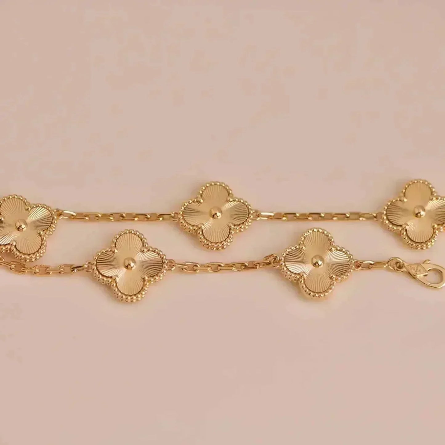 [RAFFINE] CLOVER 5 MOTIF LASER BRACELET COLLECTION
