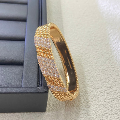 [RAFFINE]  FIVE-ROW DIAMOND BRACELET