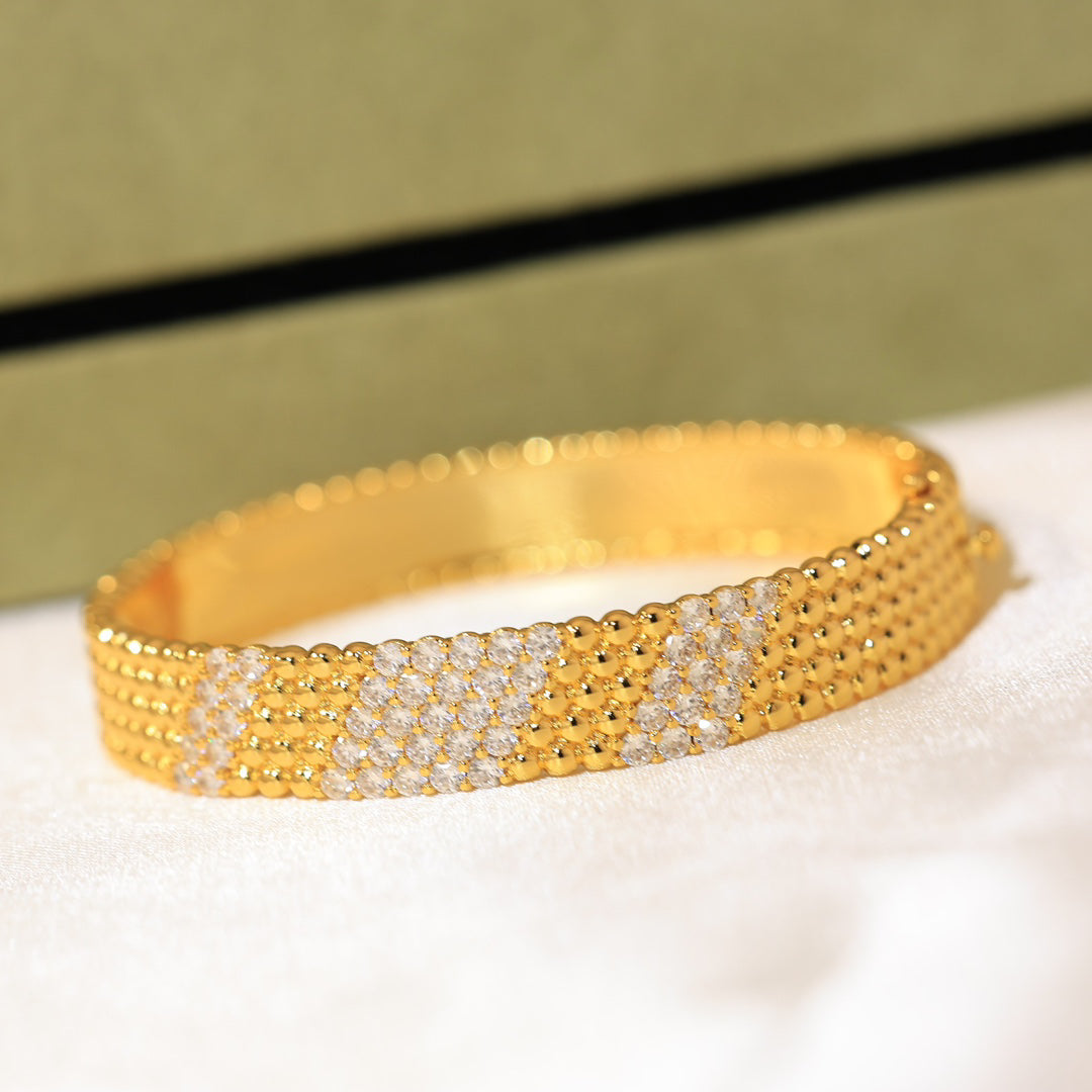 [RAFFINE]  FIVE-ROW DIAMOND BRACELET