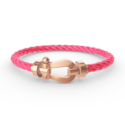 [RAFFINE]FORCE LARGE HORSESHOE NO DIAMOND BRACELET ROSE GOLD
