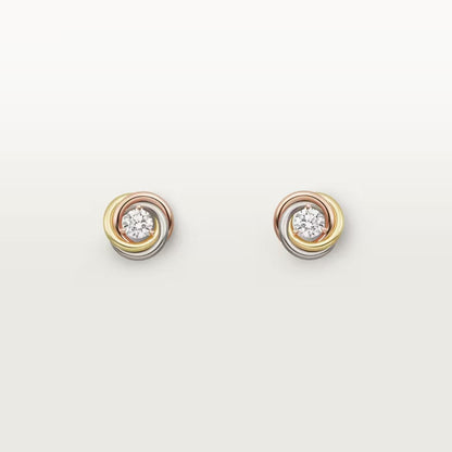 [Raffine]TRINITY STUD DIAMOND EARRINGS