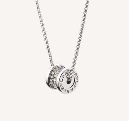 [RAFFINE]ZERO 1 COLLAR DE PLATA CON DIAMANTES