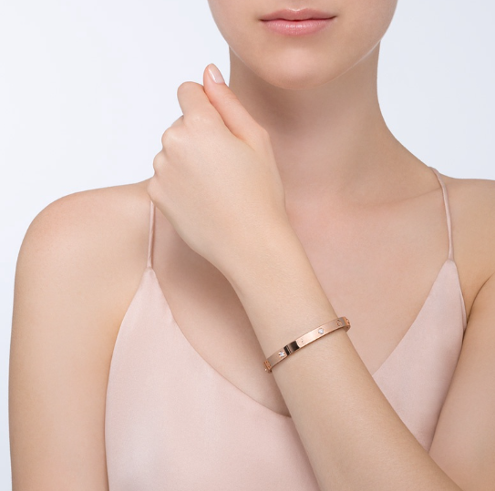 [RAFFINE] PULSERA DE AMOR 6,1 MM 4 DIAMANTES