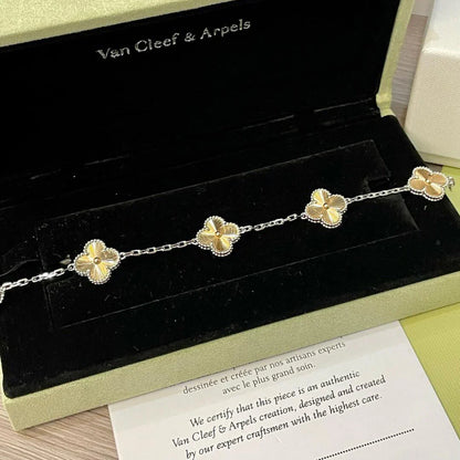 [RAFFINE] CLOVER 5 MOTIF LASER BRACELET COLLECTION