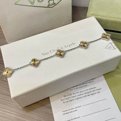 [RAFFINE] CLOVER 5 MOTIF LASER BRACELET COLLECTION