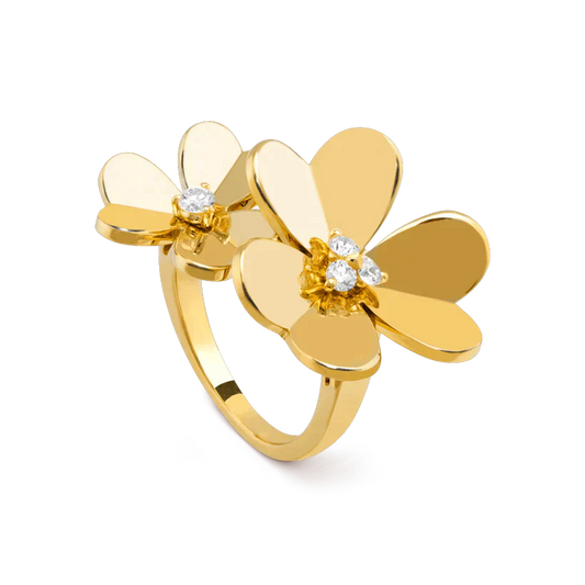 [RAFFINE]CLOVER COMOS GOLD DIAMOND RING