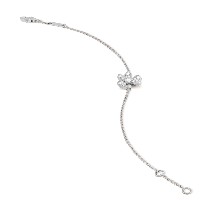 [RAFFINE]FRIVOLE SILVER FLOWER DIAMOND BRACELET